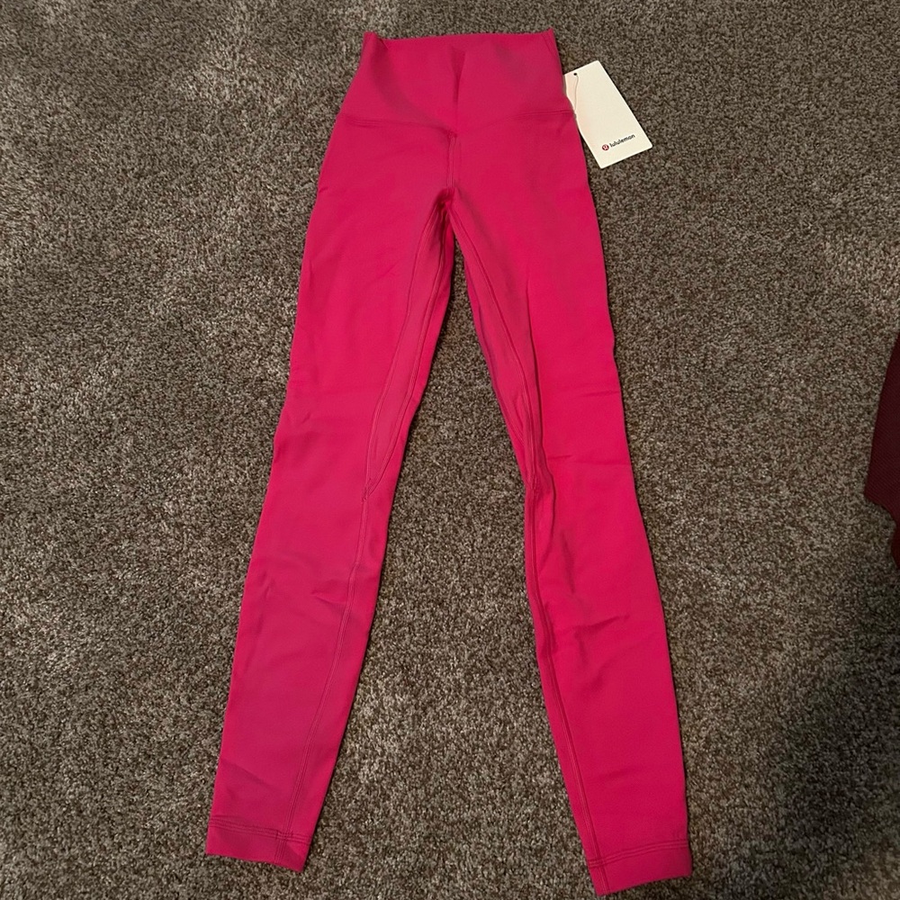 Lululemon Athletica Vibrant Pink Leggings